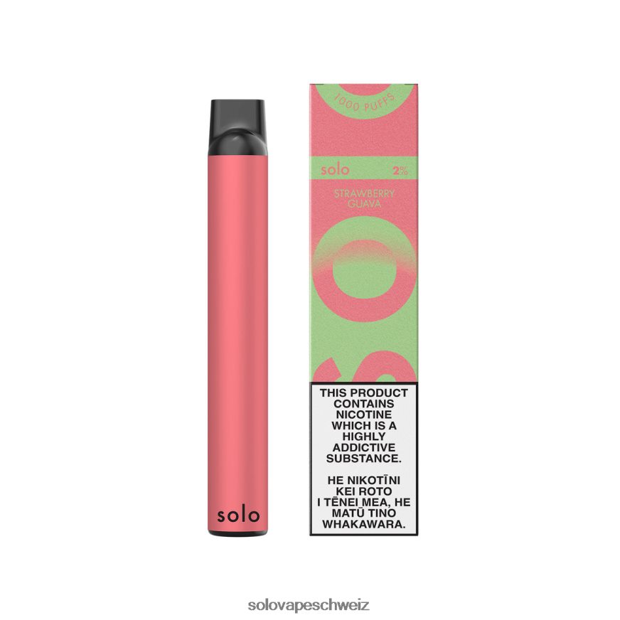 Erdbeer-Guave Solo Einweg-Vape-Paradies-Kollektion VXT6N221 | Solo Vape Schweiz